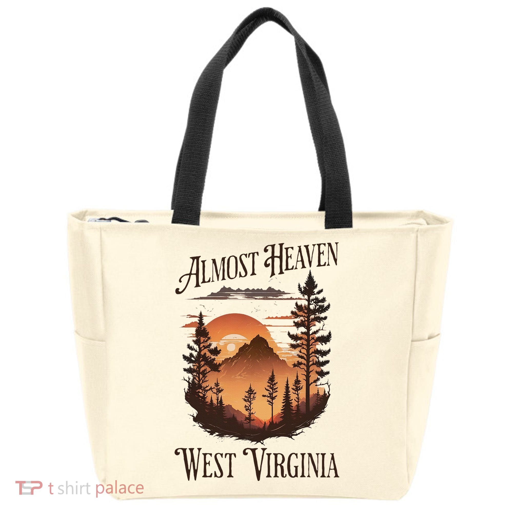 Almost Heaven West Virginia Tote Bag