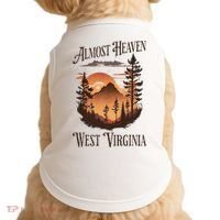 Almost Heaven West Virginia Doggie Tank thumb 0