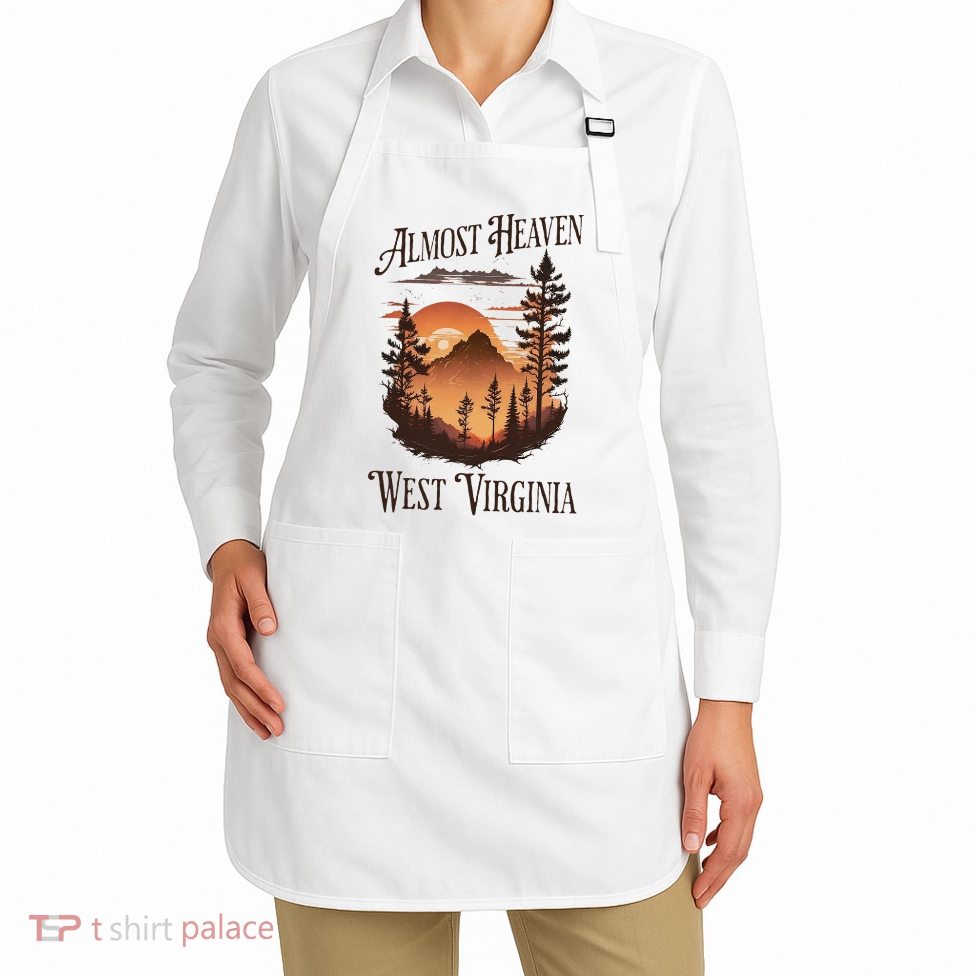 Almost Heaven West Virginia Apron