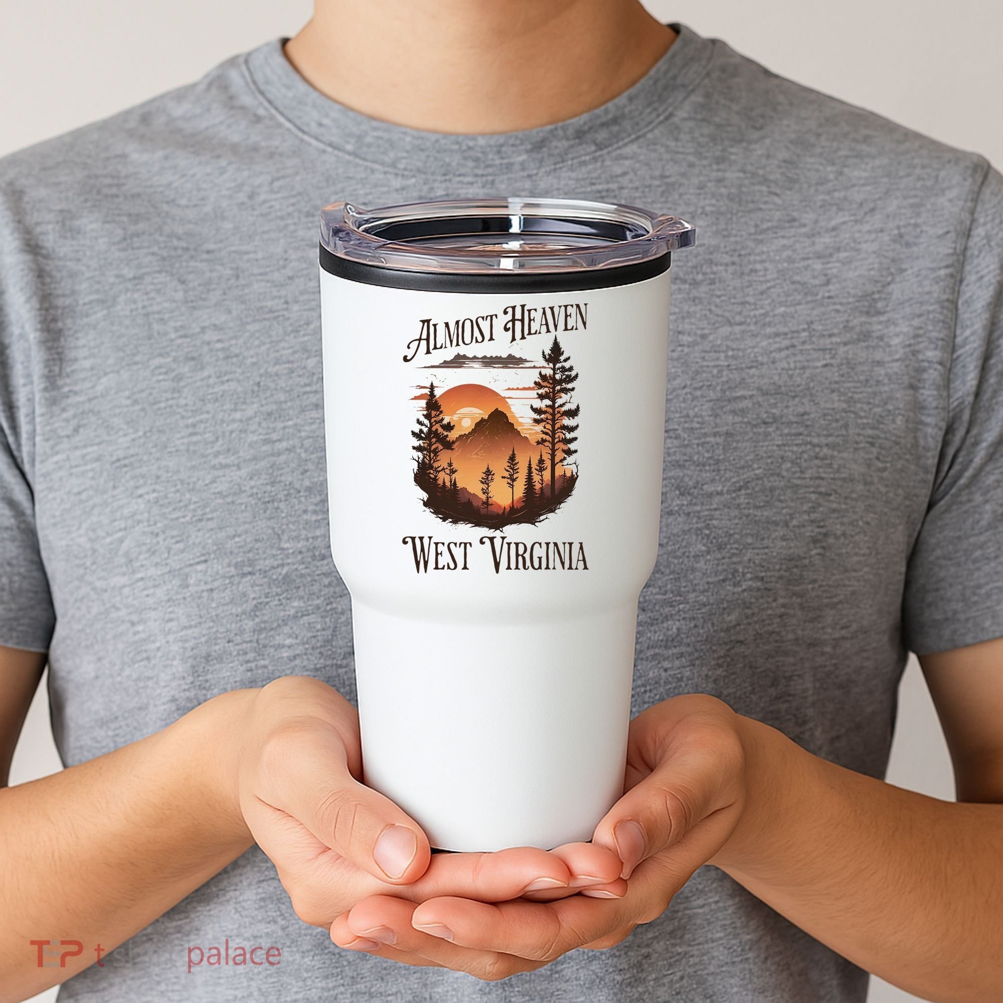 Almost Heaven West Virginia Tumbler