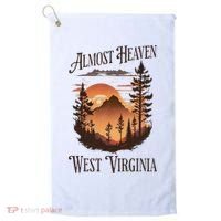 Almost Heaven West Virginia Golf Towel thumb 0