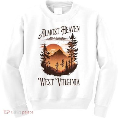 Almost Heaven West Virginia Kids Sweatshirt