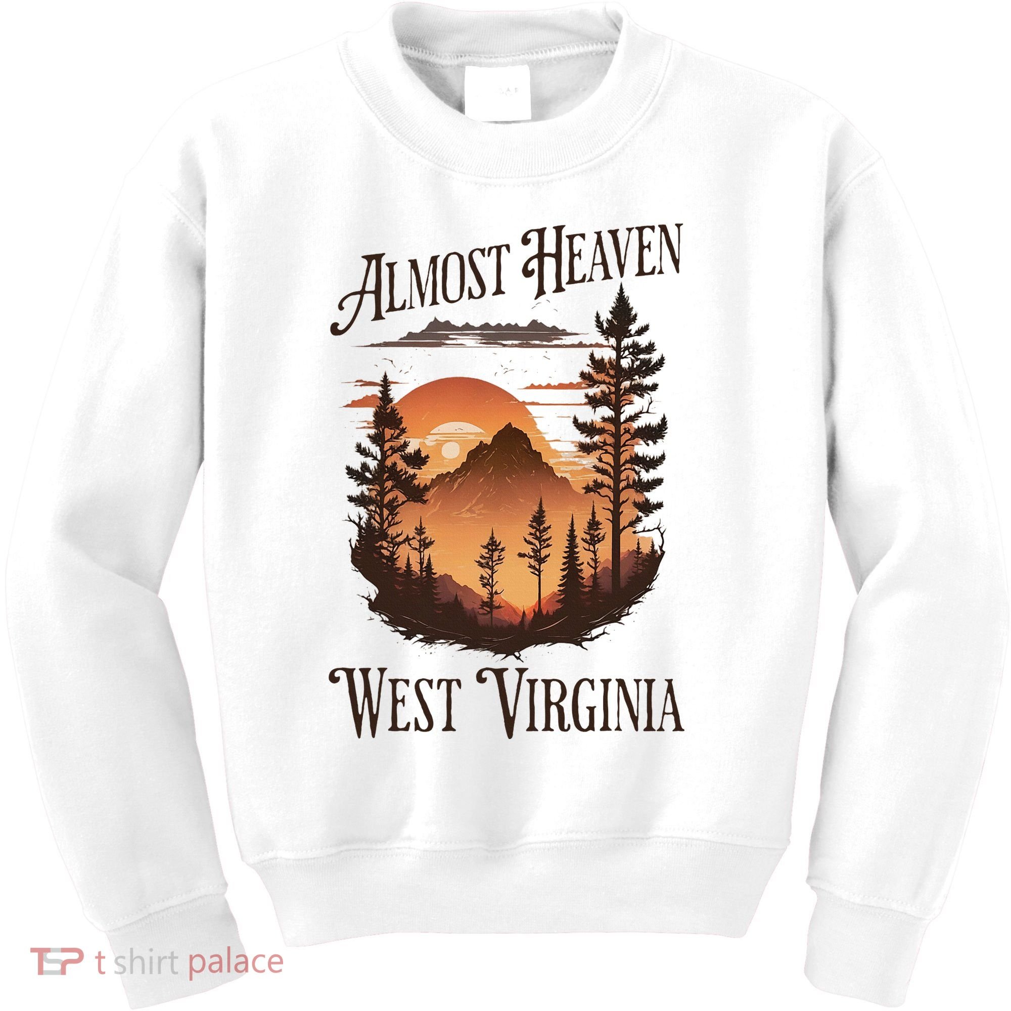 Almost Heaven West Virginia Kids Sweatshirt
