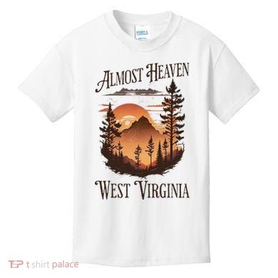 Almost Heaven West Virginia Kids T-Shirt