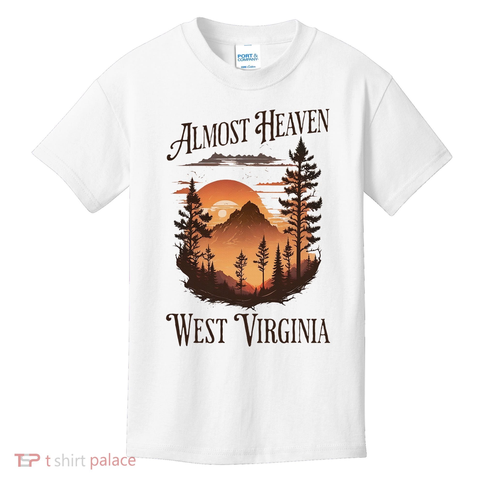 Almost Heaven West Virginia Kids T-Shirt