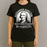 Alexander Hamilton Wrote 51 Essays In 6 Months Vintage T-Shirt thumb 4