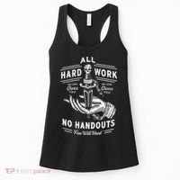 All Hard Work No Handouts Few Will Hunt Apparel Women's Tank Top thumb 0