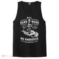 All Hard Work No Handouts Few Will Hunt Apparel PosiCharge Competitor Tank thumb 0
