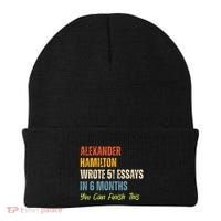Alexander Hamilton Wrote 51 Essays Iln 6 Months Beanie thumb 0