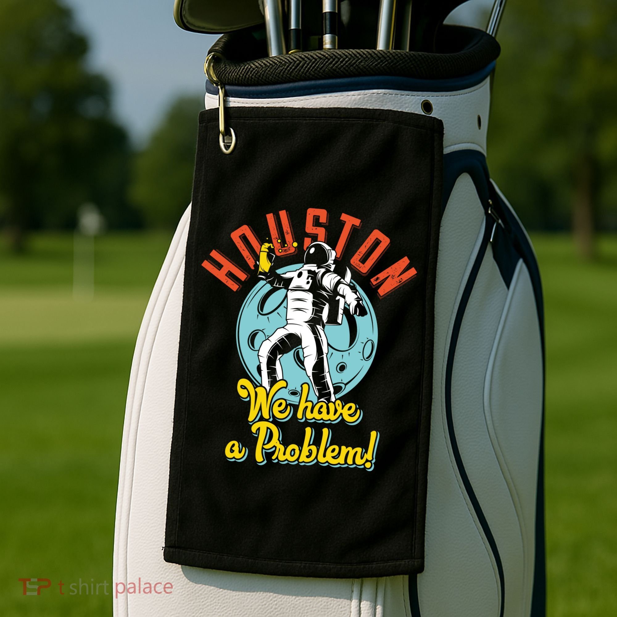 Astronaut Houston We Have A Problem Golf Towel
