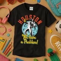 Astronaut Houston We Have A Problem Kids T-Shirt thumb 3