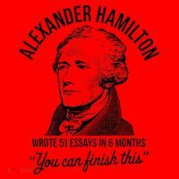 Alexander Hamilton Wrote 51 Essays In 6 Months Santa Hat thumb 1