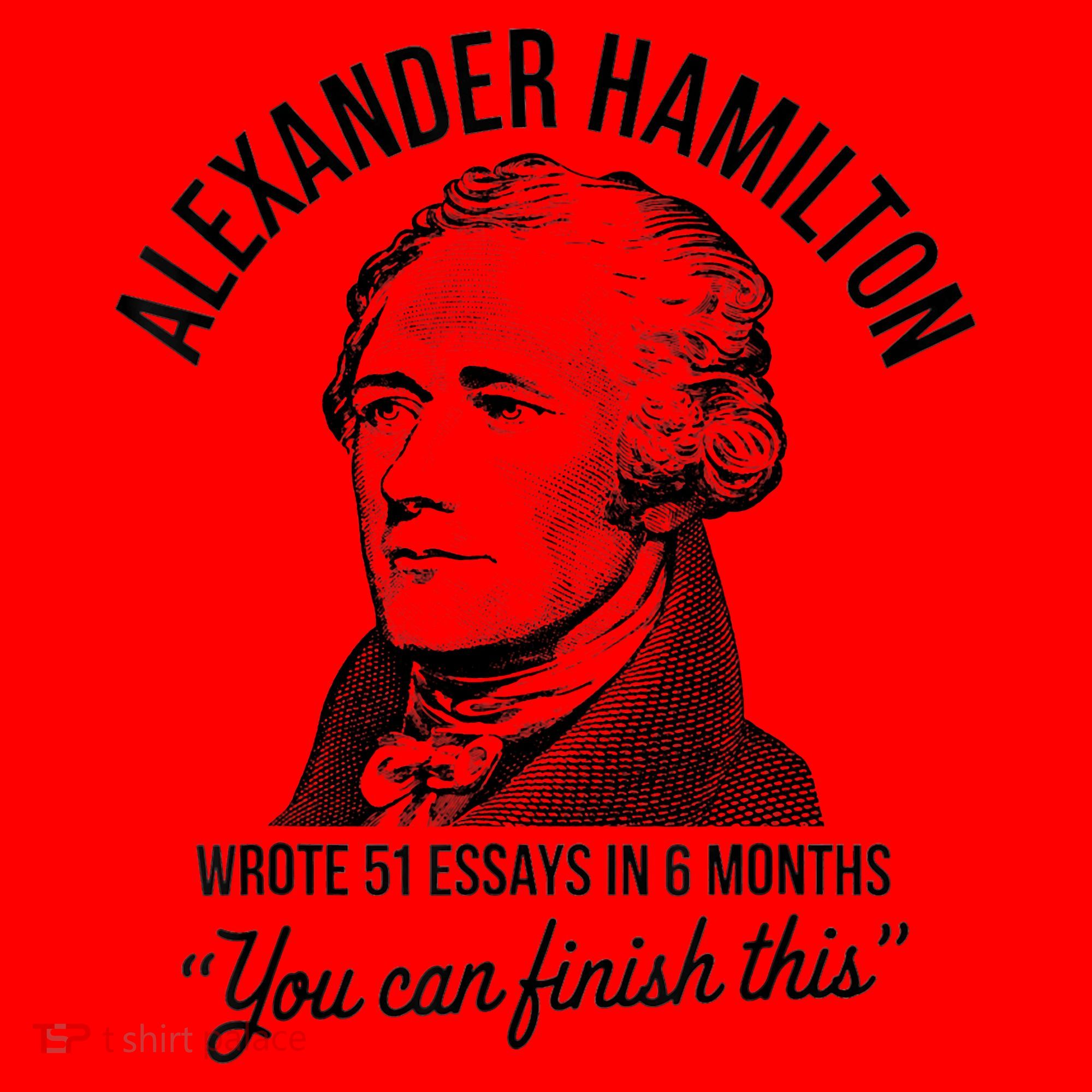 Alexander Hamilton Wrote 51 Essays In 6 Months Santa Hat