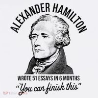 Alexander Hamilton Wrote 51 Essays In 6 Months Mousepad thumb 1