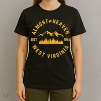Almost Heaven West Virginia Mountains Forest WV Home Pride T-Shirt thumb 4