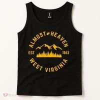 Almost Heaven West Virginia Mountains Forest WV Home Pride Tank Top thumb 2