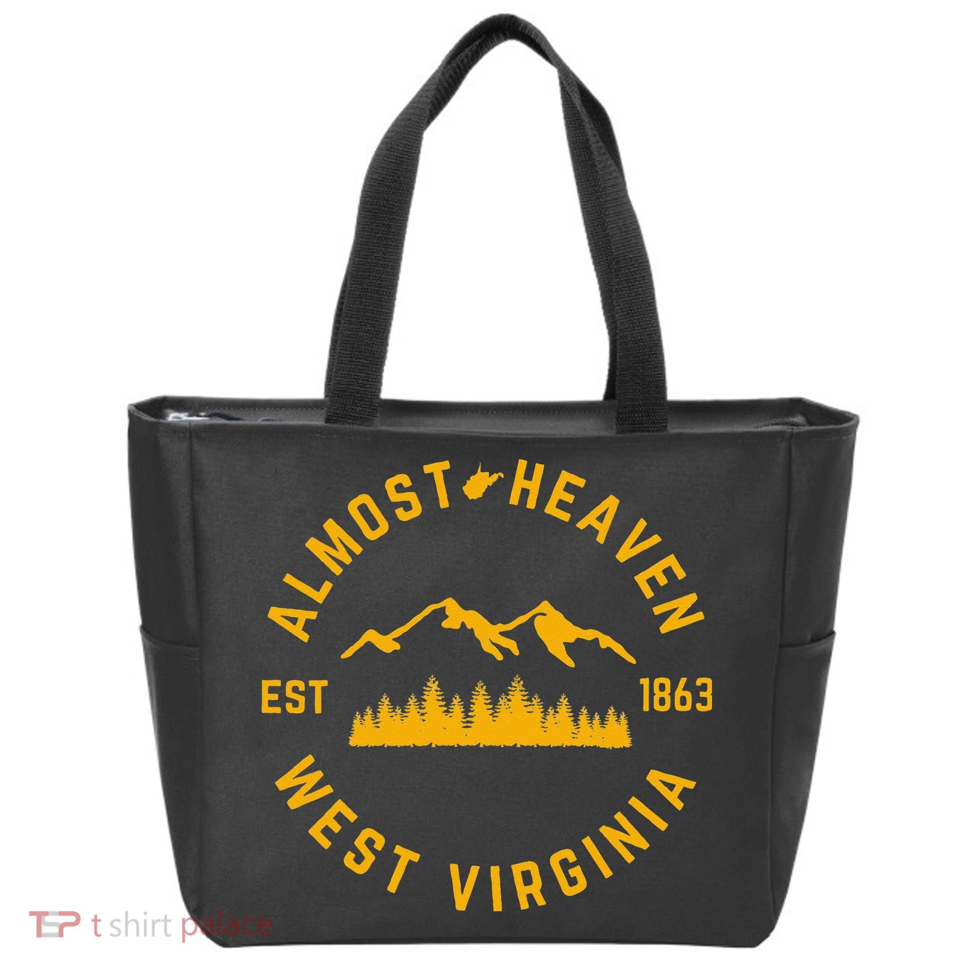 Almost Heaven West Virginia Mountains Forest WV Home Pride Tote Bag
