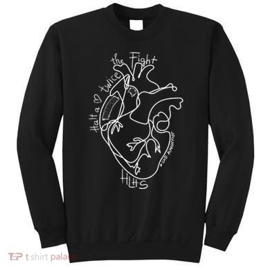 A Heart Warrior CHD Awareness Congenital Disease HLHS Sweatshirt