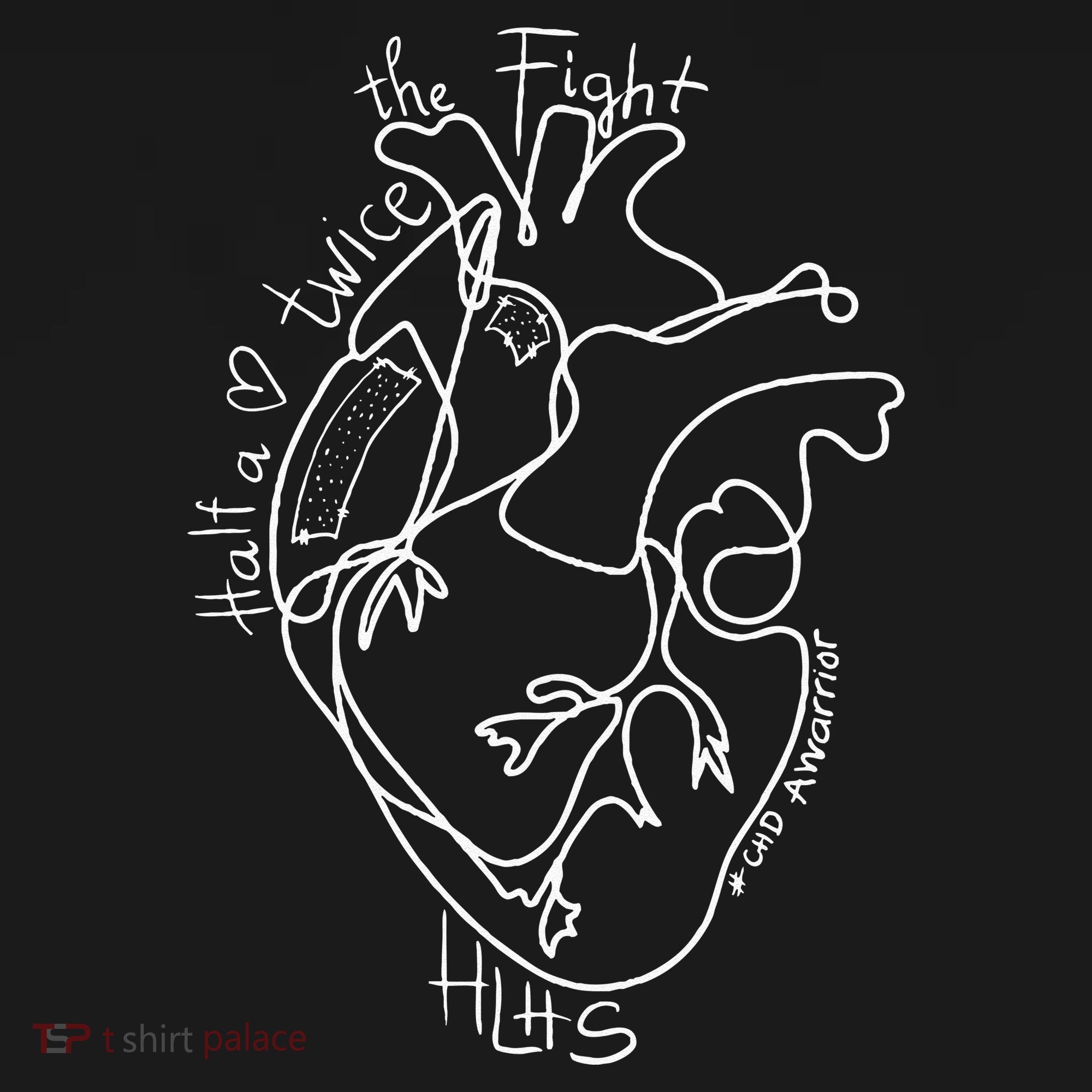 A Heart Warrior CHD Awareness Congenital Disease HLHS Women's Hoodie