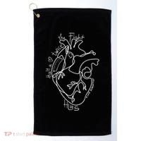 A Heart Warrior CHD Awareness Congenital Disease HLHS Golf Towel thumb 0