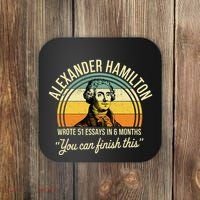 Alexander Hamilton Wrote 51 Essays In 6 Months Coaster thumb 0