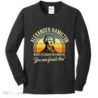 Alexander Hamilton Wrote 51 Essays In 6 Months Kids Long Sleeve Shirt thumb 0