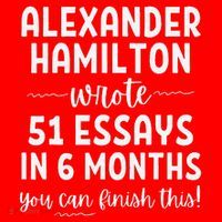 Alexander Hamilton Wrote 51 Essays In 6 Months Santa Hat thumb 1