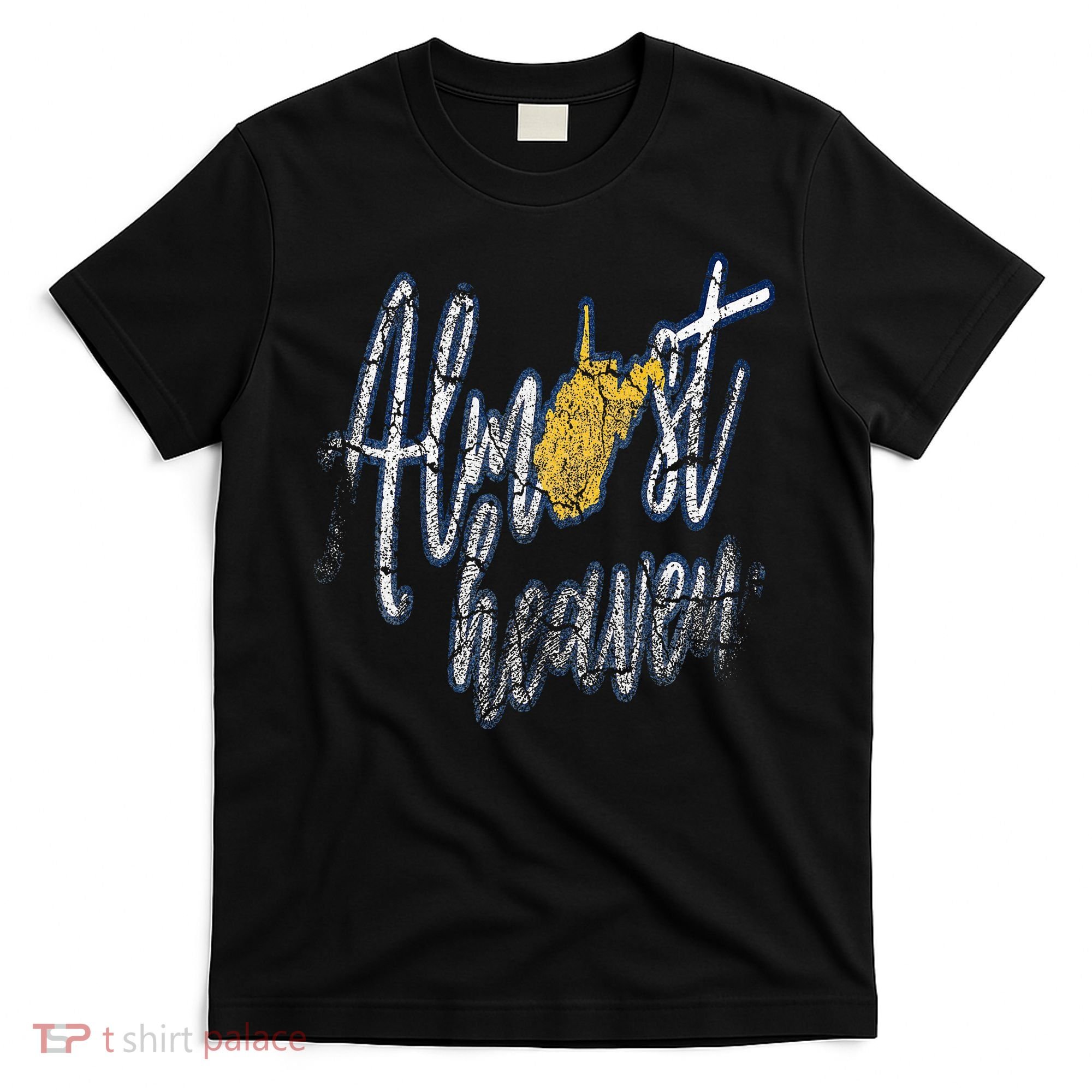 Almost Heaven West Virginia State Map T-Shirt
