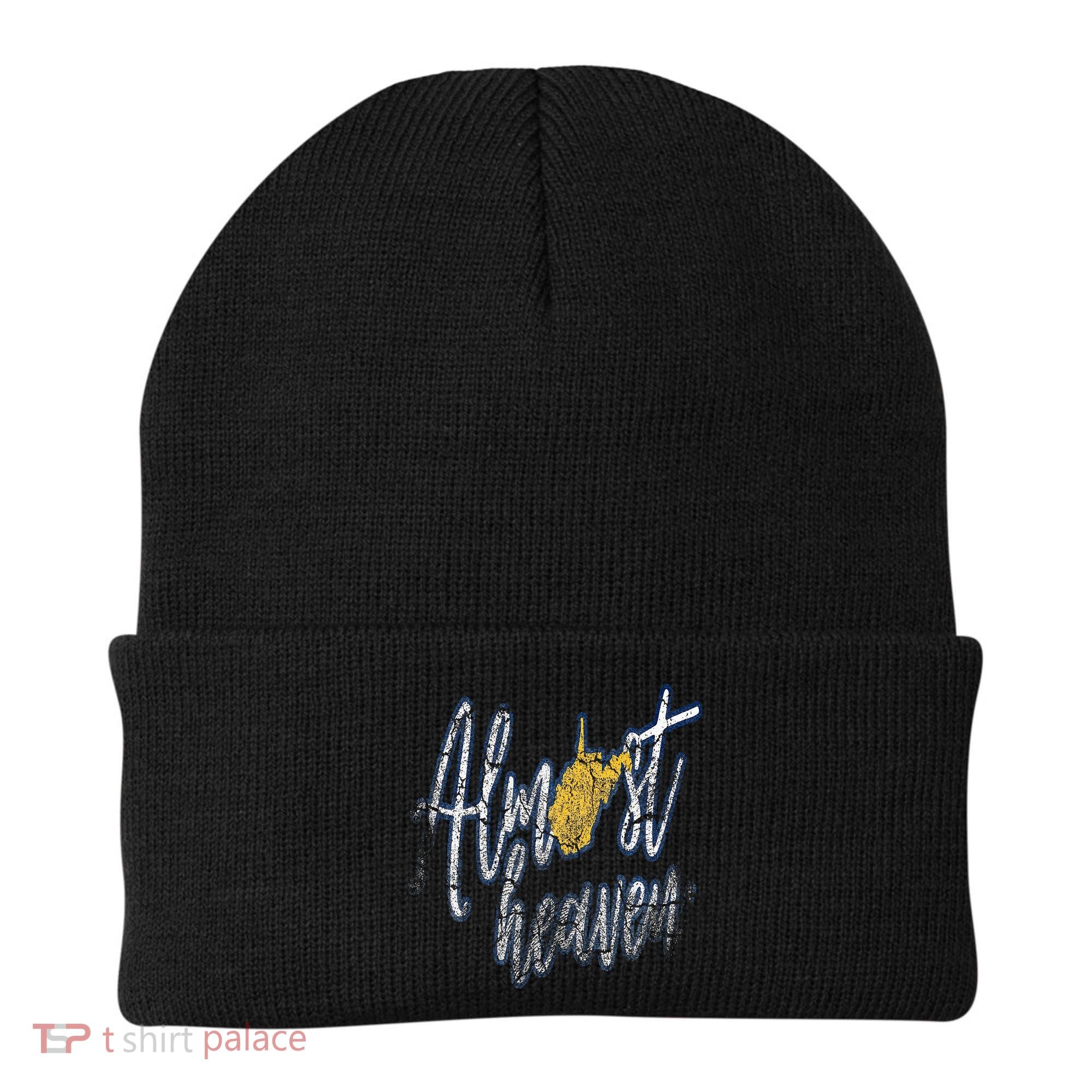 Almost Heaven West Virginia State Map Beanie