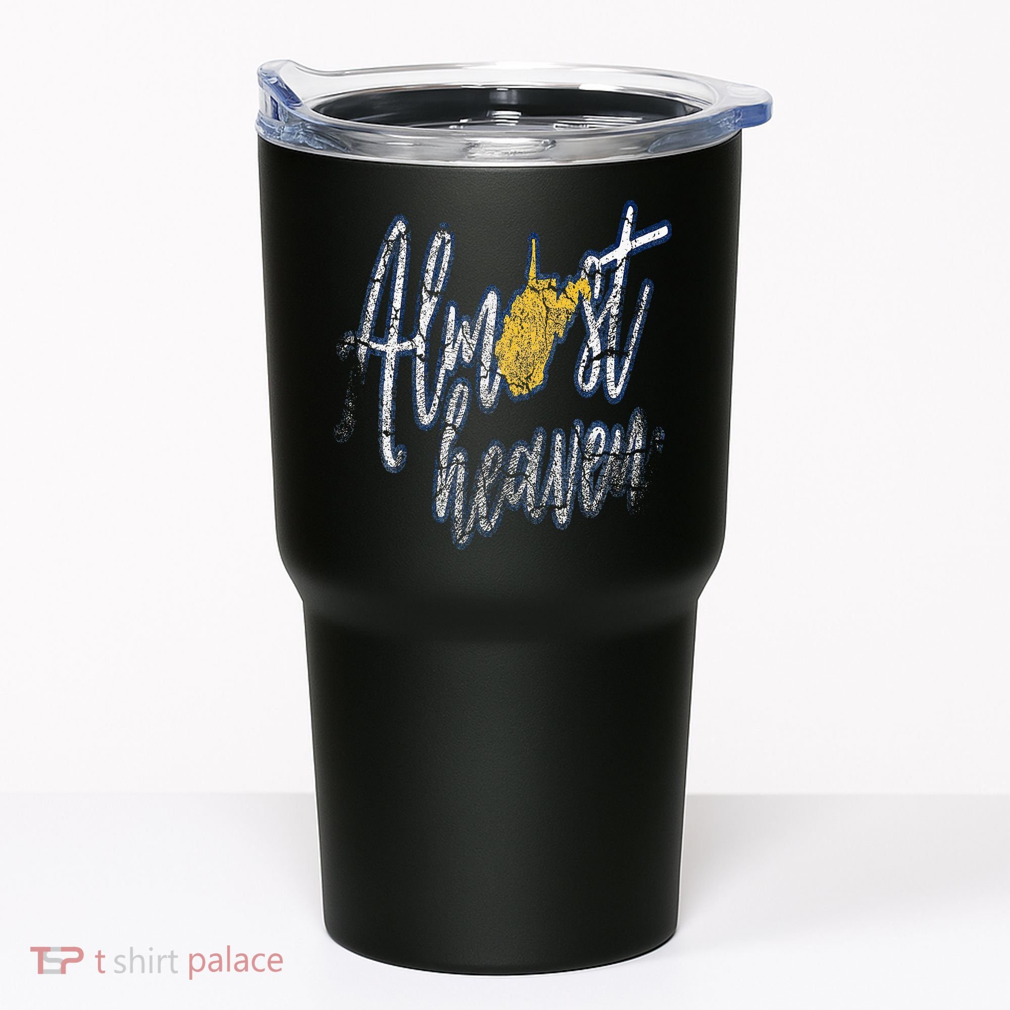 Almost Heaven West Virginia State Map Tumbler