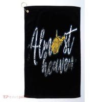 Almost Heaven West Virginia State Map Golf Towel thumb 0
