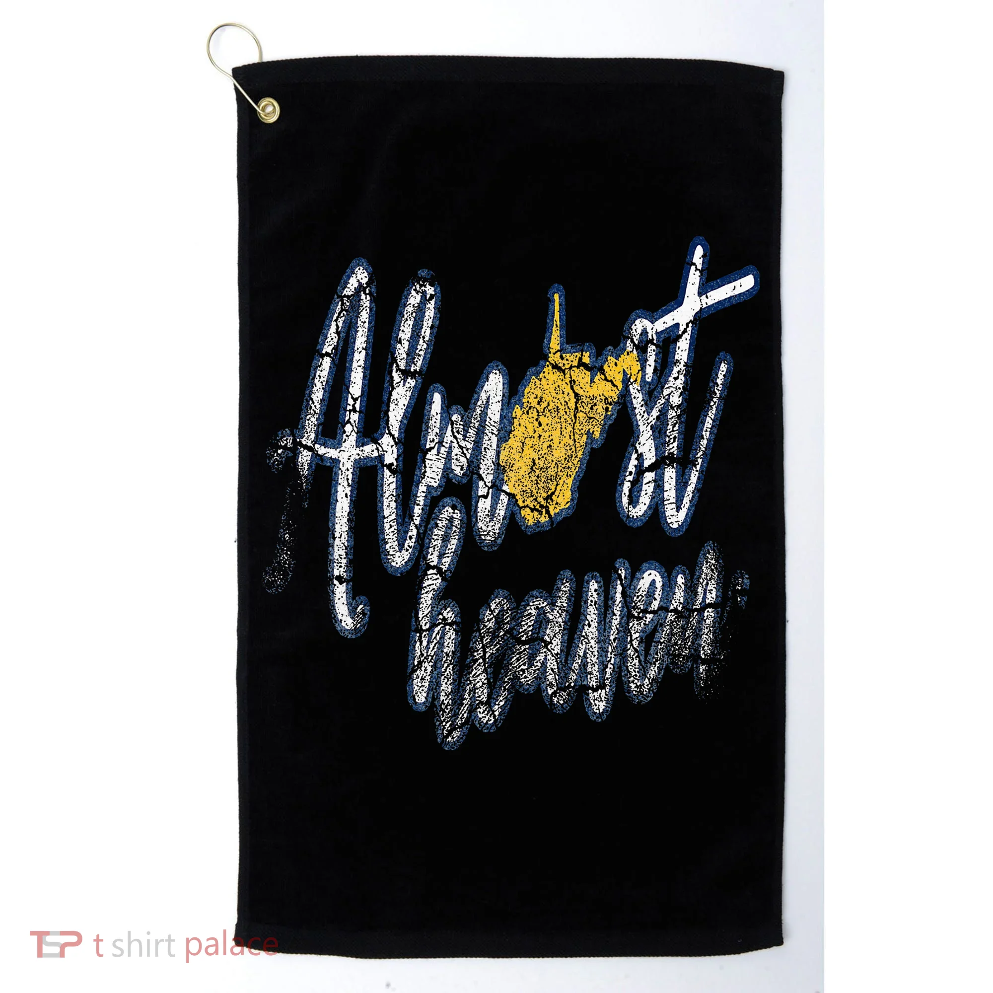 Almost Heaven West Virginia State Map Golf Towel