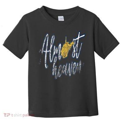 Almost Heaven West Virginia State Map Toddler T-Shirt