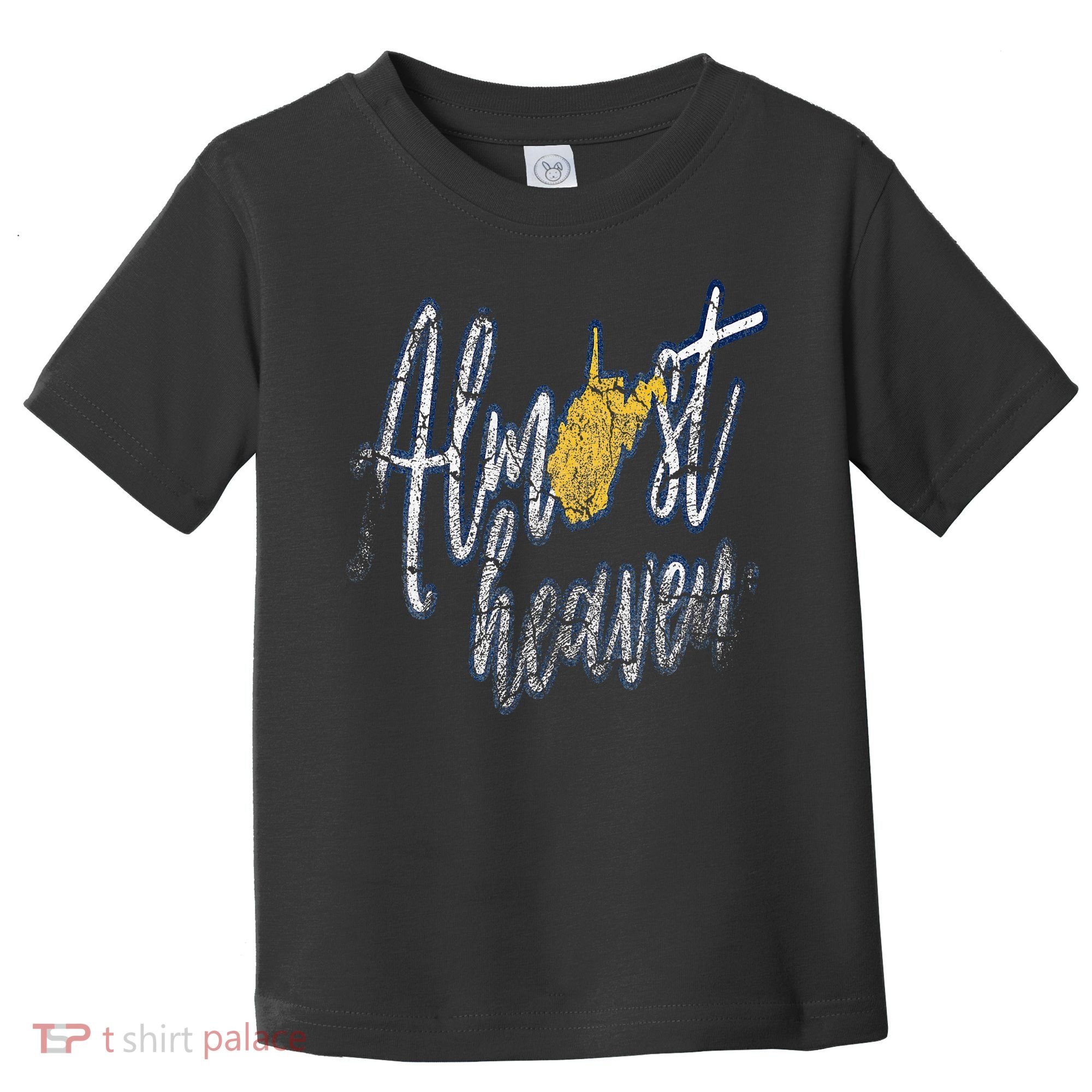 Almost Heaven West Virginia State Map Toddler T-Shirt