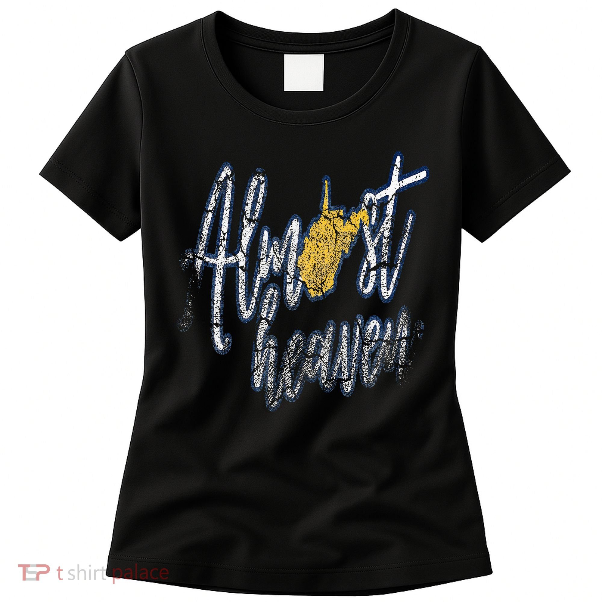 Almost Heaven West Virginia State Map Women's T-Shirt