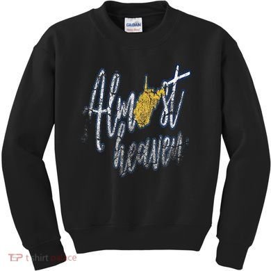 Almost Heaven West Virginia State Map Kids Sweatshirt
