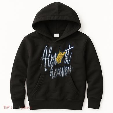 Almost Heaven West Virginia State Map Kids Hoodie