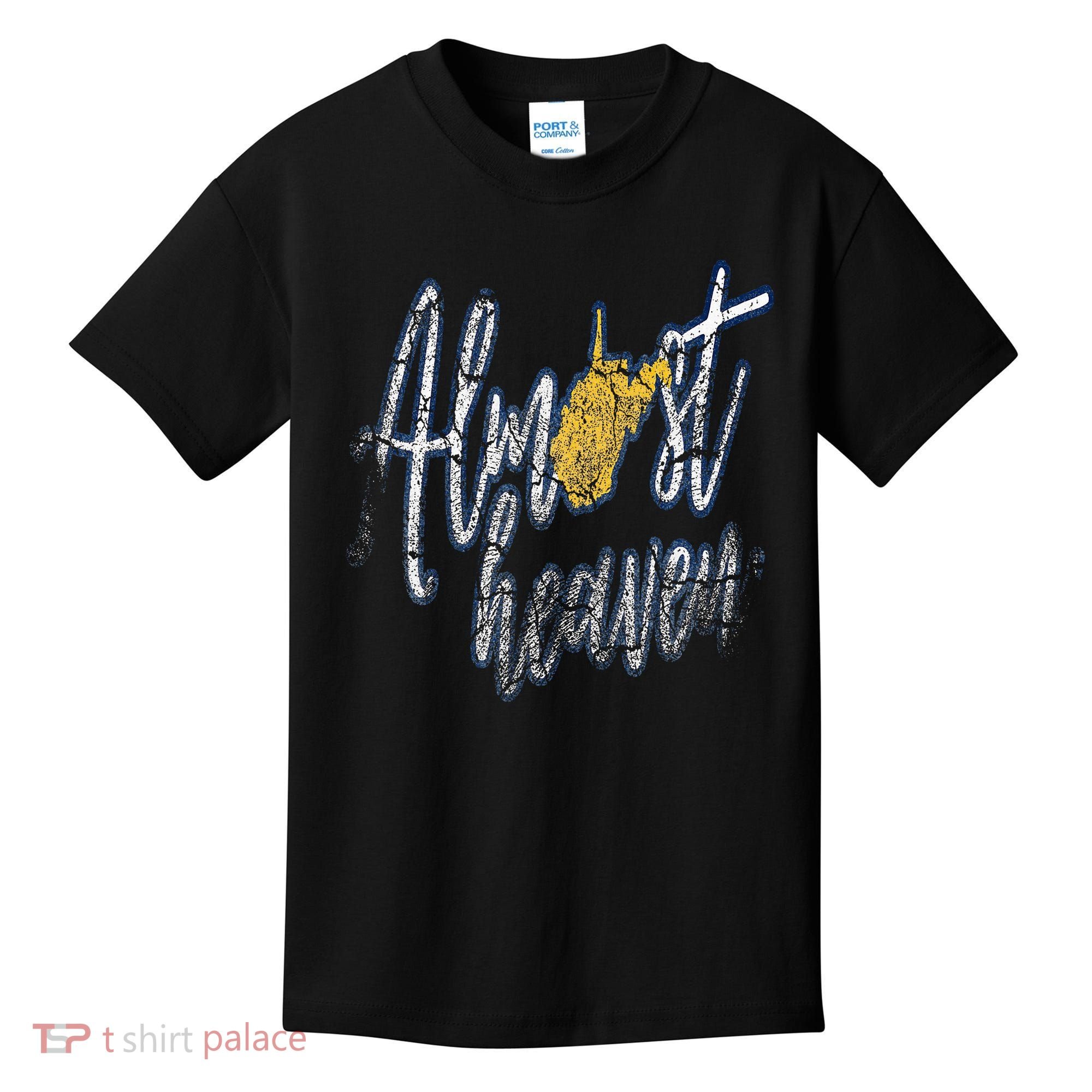 Almost Heaven West Virginia State Map Kids T-Shirt