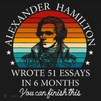Alexander Hamilton Wrote 51 Essays In 6 Months Mousepad thumb 1