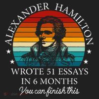 Alexander Hamilton Wrote 51 Essays In 6 Months Hat thumb 2