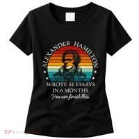 Alexander Hamilton Wrote 51 Essays In 6 Months Women's T-Shirt thumb 0