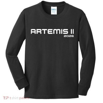 Artemis II 2026 Kids Long Sleeve Shirt