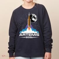 Artemis II 2026 Moon Mission Women's Sweatshirt thumb 0