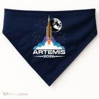 Artemis II 2026 Moon Mission USA-Made Doggie Bandana thumb 0