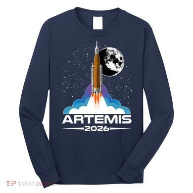 Artemis II 2026 Moon Mission Long Sleeve Shirt