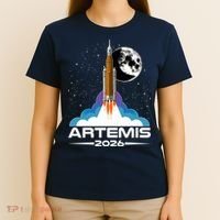 Artemis II 2026 Moon Mission T-Shirt thumb 4