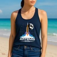 Artemis II 2026 Moon Mission Women's Tank Top thumb 2