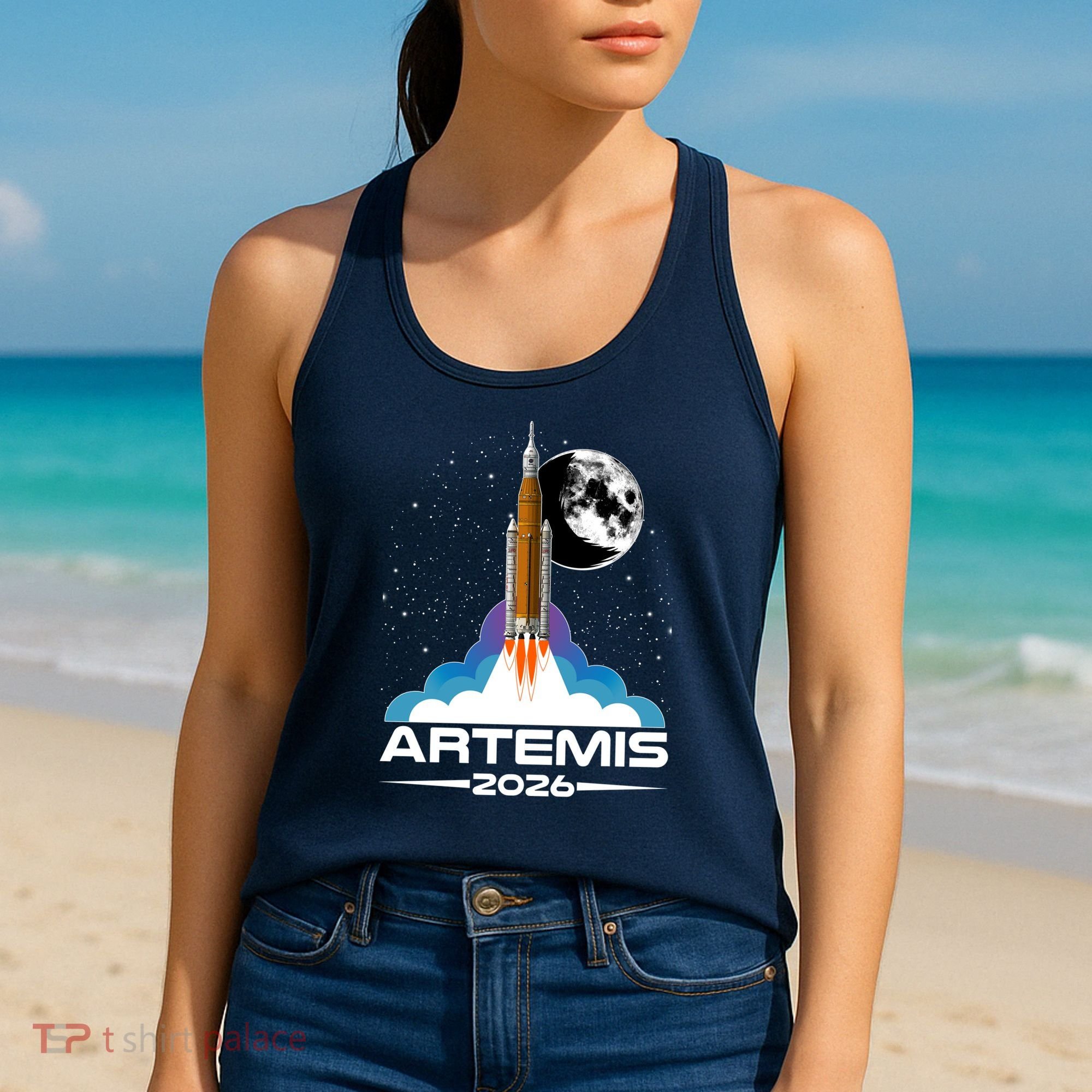 Artemis II 2026 Moon Mission Women's Tank Top