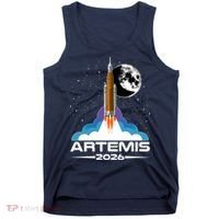 Artemis II 2026 Moon Mission Tank Top thumb 0