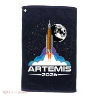 Artemis II 2026 Moon Mission Golf Towel thumb 0